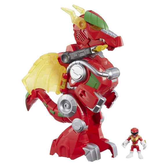Toy Power Rangers Playskool Heroes Red Ranger & Dragon