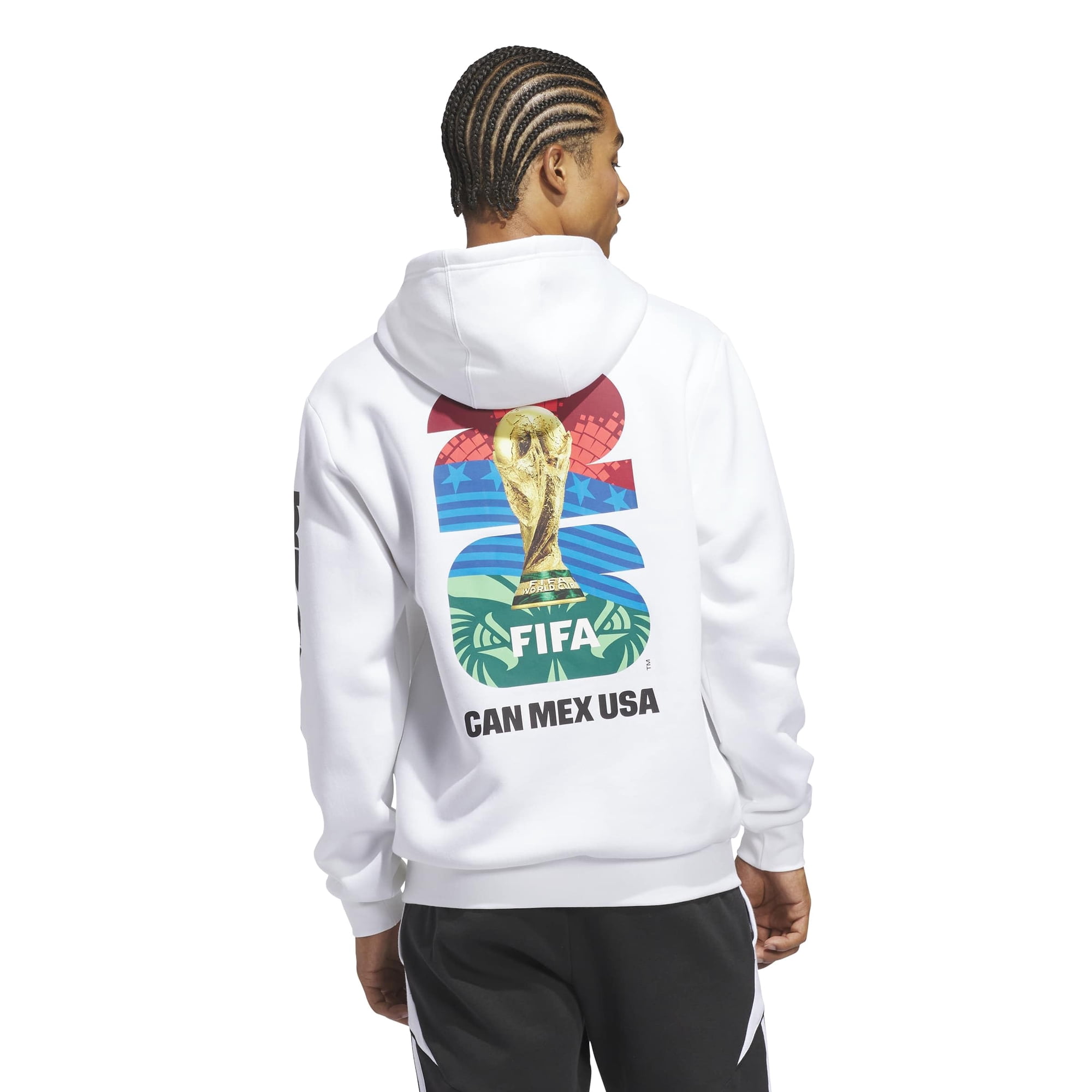 Sudadera Con Capucha Adidas World Cup 26 Official Match Ball Blanca Xxl