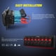 thumbnail image 3 of Panel de interruptores basculantes Nilight de 8 posiciones 12V/24V de aluminio, 3 of 8