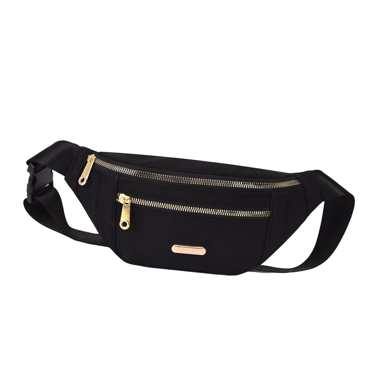 Bothyi - Riñonera De Moda Para Mujer, Riñonera Con Correa Ajustable Para Viajar, Color Negro