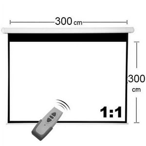 Evotech - Telon Electrico 300X300 Cm, Incluye Control Remoto