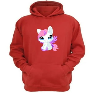 Genérico - Poleron Canguro Mi Pequeño Pony Rojo Talla Xl Unisex