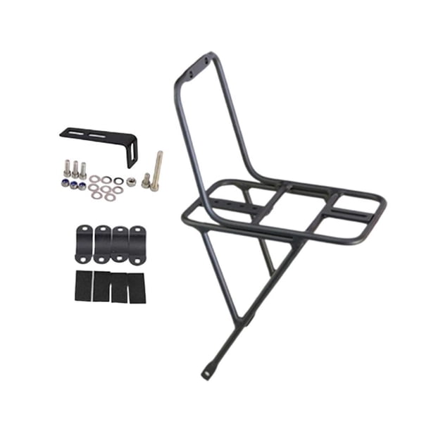 Portaequipajes Delantero para Bicicleta, Estante para Equipaje, Práctico Portaequipajes de Carga de Metal, Estante Delantero para Bicicleta de Carrete Freno de disco