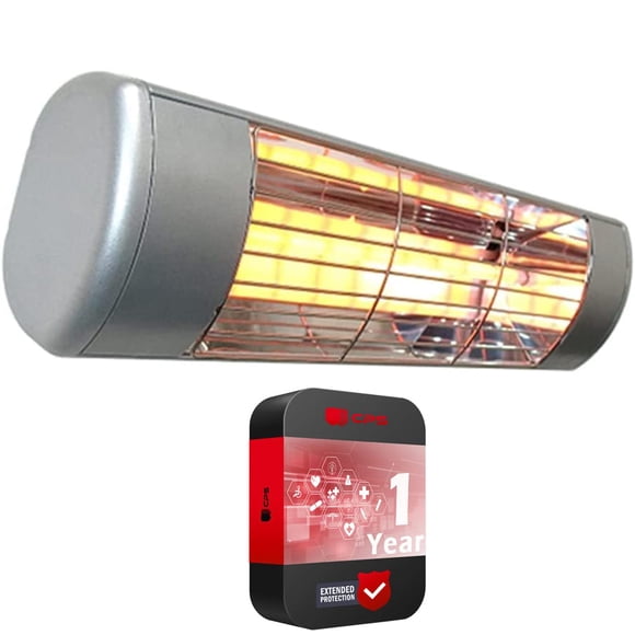 Calefactor de pared para exterior SUNHEAT WL15-B 1500W plateado