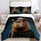 thumbnail image 1 of Funny Capybara Duvet Cover Kawaii Animals Bedding Set Soft Quilt Cover Full Size for Boy Teens Bedroom DecorationBed Sheets, 1 of 5