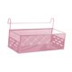 thumbnail image 4 of Cesta De Almacenamiento Colgante De Hierro Para Mesita De Noche, Ideal Para Dormitorios, Apartamentos Y Literas, Color Rosa, 4 of 5