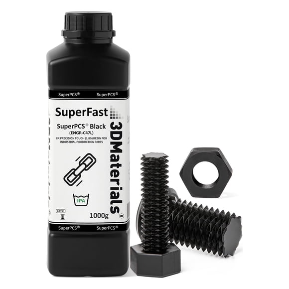 Resina 3DMaterials para Impresora 3D 1000 g Negro 1.8 GPa