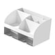thumbnail image 1 of Organizador De Escritorio Con Cajones, Soporte De Almacenamiento Para Brochas De Maquillaje, Para Dormitorio, Baño, Blanco, 1 of 3
