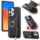 thumbnail image 1 of Funda Magnética Para Xiaomi Redmi 12 Con Billetera Y Anillo Protector Resistente Negro, 1 of 5
