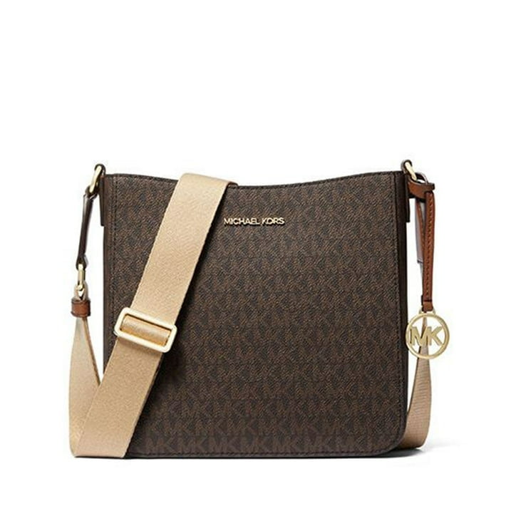 Cartera Michael Kors Small Leather Crossbody Bag Café