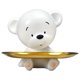 thumbnail image 3 of Resina Oso Blanco Estatua Estatuilla Escultura Baratijas Llavero Oso Lindo, 3 of 5
