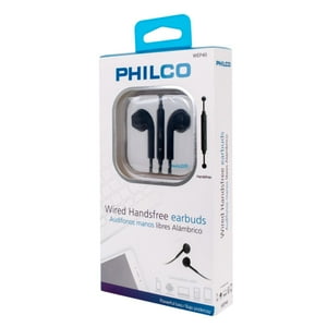 Philco - Audifono Alambrico Manos Libres D40 Negro