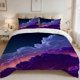 thumbnail image 1 of 3pcs Dreamy Cloud Print Bedding Set Polyester, 1 of 1