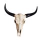 thumbnail image 1 of Bull Skull Escultura Colgante De Pared Artesanía Resina Animales Cabeza Cráneo De Vaca, 1 of 5