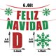 thumbnail image 5 of Cartel navideño «Podemos esperar feliz Navidad» con purpurina, 5 of 7