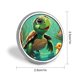 thumbnail image 2 of Bebé tortuga-Theme Round Button Badge: Premium Metal Construction, Ideal for High-End Events 2.8 cm, 2 of 6