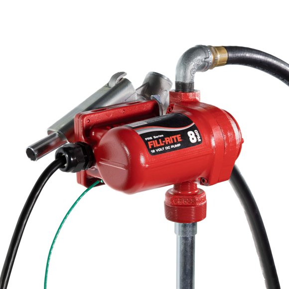 Bomba de combustible Fill‑Rite FR8 8 GPM 12V con accesorios