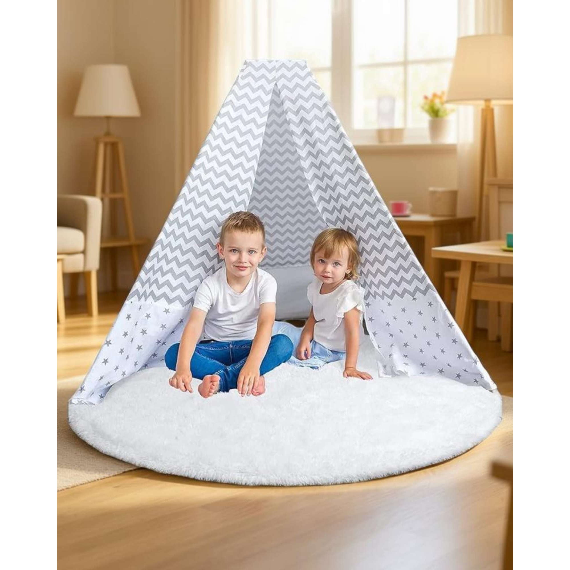 Myl Todo Hogar - Alfombra Redonda Extra Soft Textura Shaggy Premium 150x154