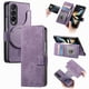 thumbnail image 1 of Funda Billetera Magnética para Samsung Galaxy Z Fold 4 Soporte Tarjetas Desmontable Morado, 1 of 6