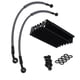 thumbnail image 2 of Enfriador de aceite para motocicleta, conjunto de radiador de aceite de aluminio universal apto para Monkey 125cc 140cc, duradero, fácil de instalar, Negro, 2 of 5