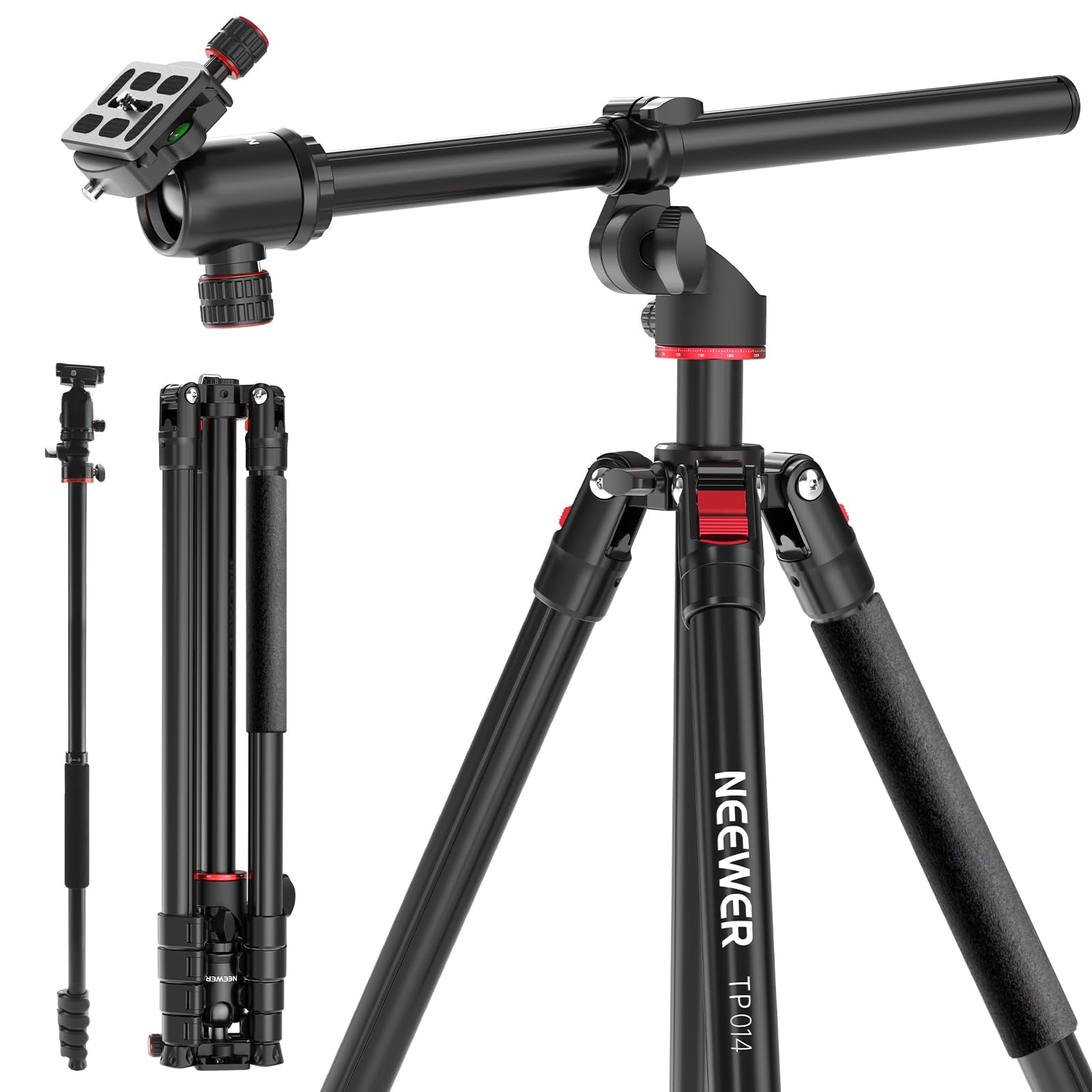 Trípode Para Cámara, Monopié Neewer Basics Tp014, 195 Cm, Con Cabezal Esférico