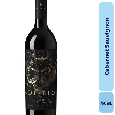 Vino Cabernet Sauvignon Botella 750 Ml Diablo