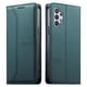 thumbnail image 1 of Funda tipo cartera con bloqueo RFID para Samsung Galaxy A32 5G cubierta magnética de cuero con tapa y soporte Verde, 1 of 6
