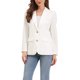 thumbnail image 1 of INSPIRE CHIC Blazer de Mujer con Solapa de Muesca, Manga Larga, Traje de Trabajo de un Solo Pecho, Talla L, Blanco, 1 of 6