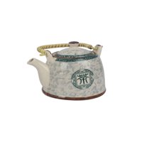 Homewell - Tetera Cerámica Con Infusor Filtro Verde 900Ml