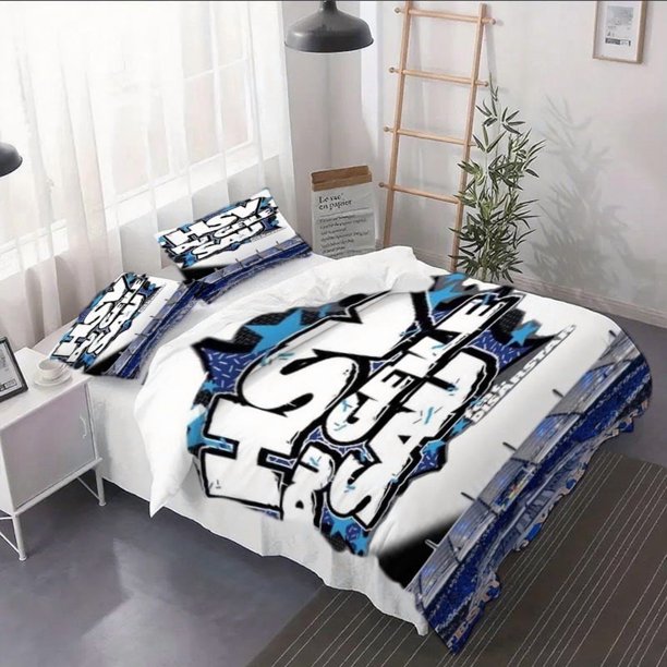 3pcs HSV Themed Poster Duvet Cover Set - Includes a Duvet Cover And Pillowcases Bedding