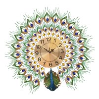 Magideal - Reloj De Pared Colgante, Reloj De Metal Moderno, Decoración Artesanal, Adorno Colorido, Decoración Silenciosa Para El Hogar, Dormitorio Interior, Sala Multicolor