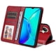 thumbnail image 2 of Funda Billetera para Vivo Y35 Plus con Porta Tarjetas y Soporte Ajustable Rojo, 2 of 5