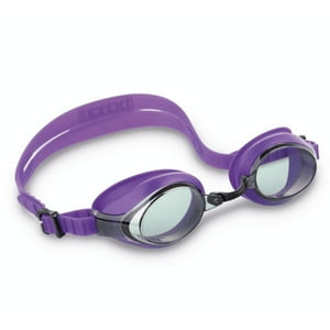 Lentes De Agua Intex Anteojos Natación Silicone Sport Racing Goggle Negro
