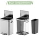 thumbnail image 4 of Bote de basura DYTesa de acero inoxidable con pedal, 30 L x 2, 4 of 8
