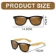 thumbnail image 2 of Gafas de sol retro con diseño de uñas de arroz, gafas de sol de tendencia de moda europea y americana, hechas de PC y madera., 2 of 5