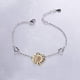 thumbnail image 4 of Pulsera Brazalete Plata Fina 925 Flor De Girasol Y Corazones plateado Talla única, 4 of 6