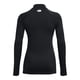 thumbnail image 4 of Camiseta Under Armour Authentics Mock Neck para mujer, color blanco y negro, 4 of 5