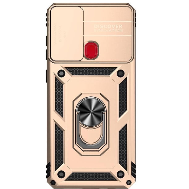 Estuche GANGXUN para Samsung Galaxy A21S, soporte giratorio 360°, estilo mecánico y magnético