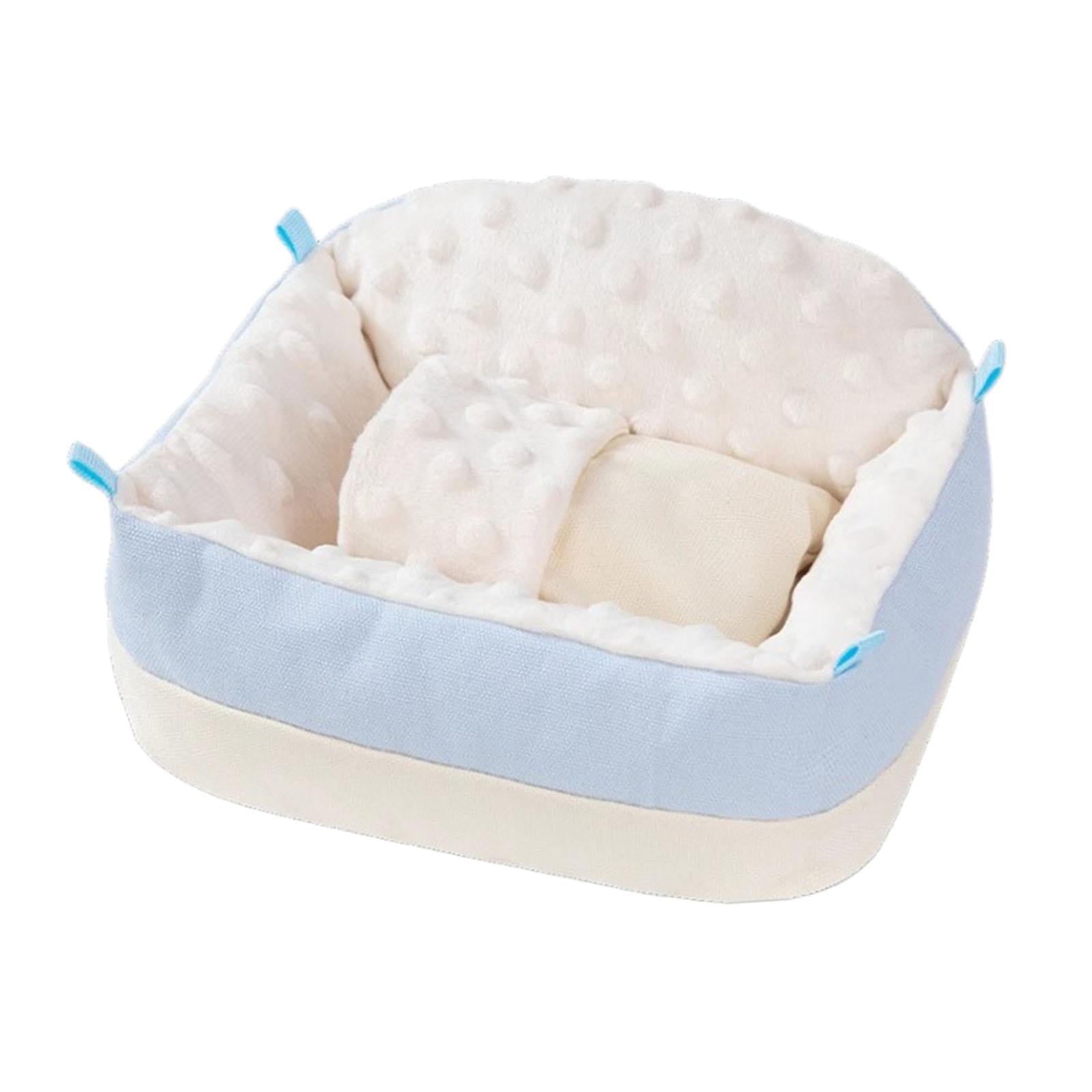 Cama Para Hámster, Cueva Blanda Para Conejillos De Indias, Para Loros Petauros Del Azúcar Que Juegan, Color Azul