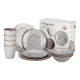 thumbnail image 1 of Set 16 PCS juego de vajilla completo melamina ecologico Gris, 1 of 3