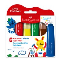 Faber Castell - Marcador Extra Jumbo Faber-Castell Little Creatives X6 Color