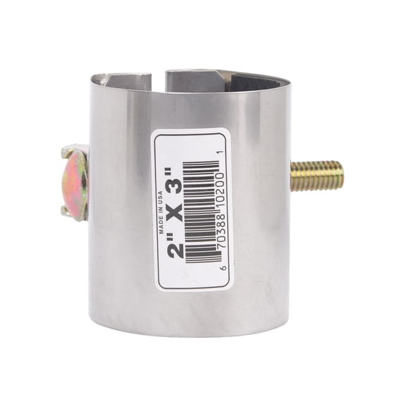 Abrazadera de reparación de tuberías B&K galvanizada 430 de acero inoxidable 2 pulgadas
