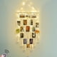 thumbnail image 1 of Expositor de fotos para colgar, decoración de pared, macramé, diseño hogareño, con luz, 1 of 7