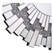 thumbnail image 2 of Espejo Redondo Decoración Pared Plateado Moderno Grande Jhn, 2 of 3