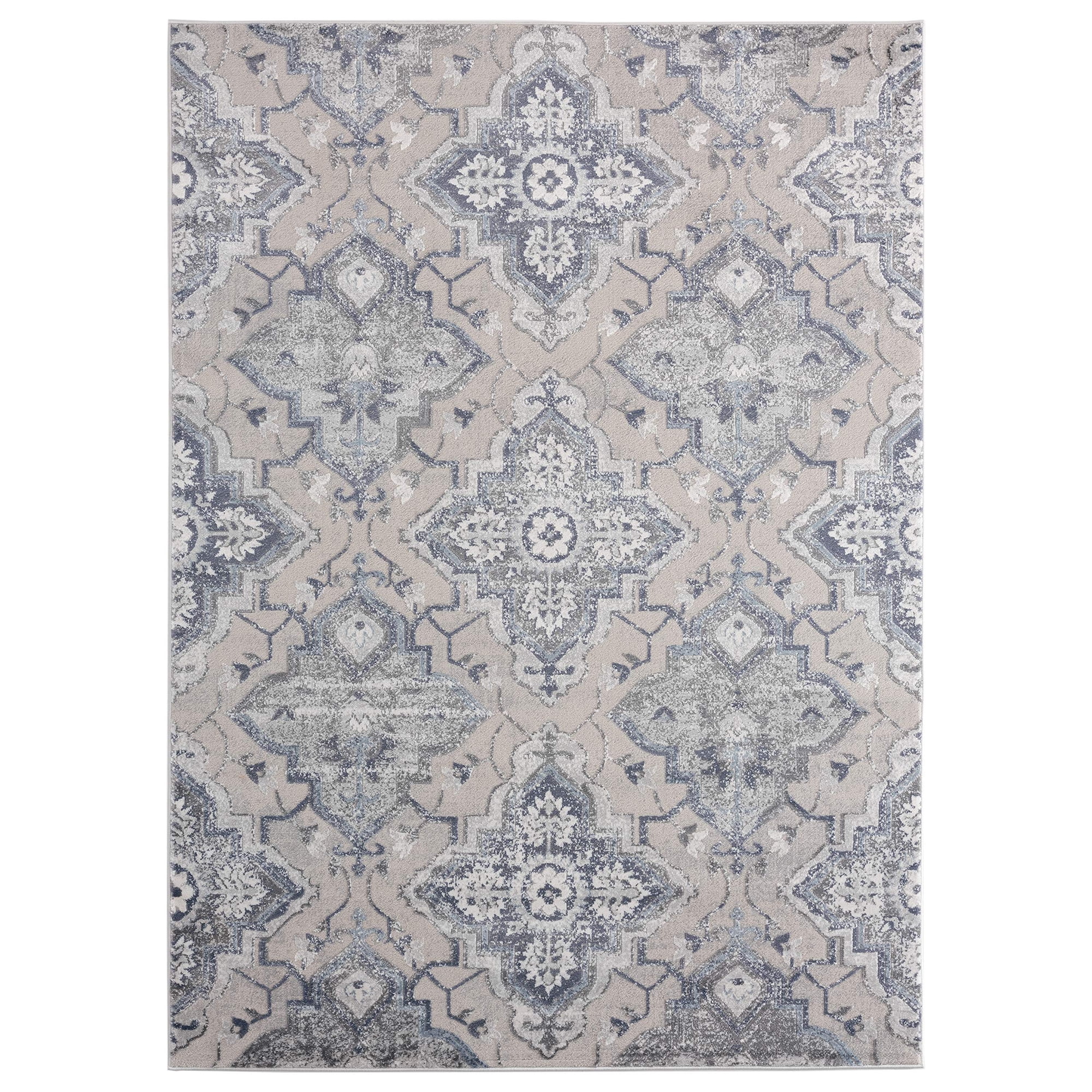 Alfombra Decorativa United Weavers Cascades Leavenworth Azul Geométrica