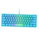 thumbnail image 3 of Teclado De Juego De 62 Teclas Con Retroiluminación RGB, Disposición Del 60% Con Cable Para Negocios, Azul, 3 of 5