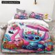 thumbnail image 1 of Duvet Cover Cute Cartoon Stitch Eating Strawberries Children's Adult Bedding Set One Duvet Cover Two Pillowcases Single Double, 1 of 5