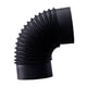 thumbnail image 1 of Conector De Tubo De Codo De Estufa De 90°, Resistente, Negro, Para Adaptador De Tubo De Chimenea Para Camping, RV, Diámetro Interior De 15,3 Cm, 1 of 5