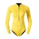 thumbnail image 4 of Traje de neopreno corto para mujer, traje de baño con cremallera frontal suave de neopreno de 2 mm para practicar snorkel y surf L, 4 of 5