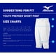 thumbnail image 4 of Pantalones de béisbol Mizuno para niños y jóvenes, pantalones cortos Premier, color azul claro, 4 of 6